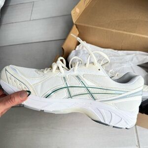 Asics White and Blue Sneakers
